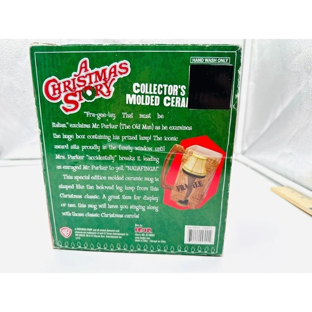 A Christmas Story Leg Lamp Mug FRAGILE‎ Crate Ceramic w/ Box New